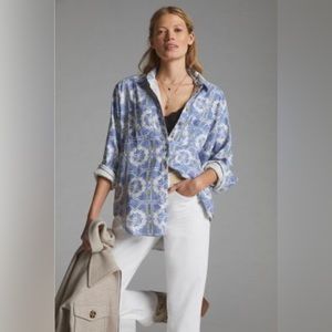Anthropologie relax pilcro buttondown
